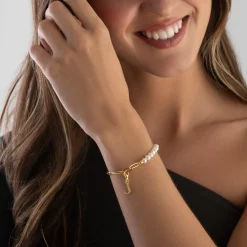 Thomas Sabo 18ct Gold Plated Cubic Zirconia Initial J Charm