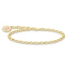Thomas Sabo 18ct Gold Plated Charmista Club Coin Charm Bracelet