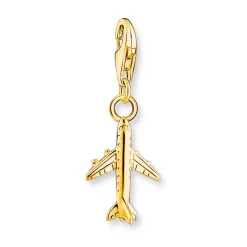 Thomas Sabo 18ct Gold Plated Aeroplane Charm