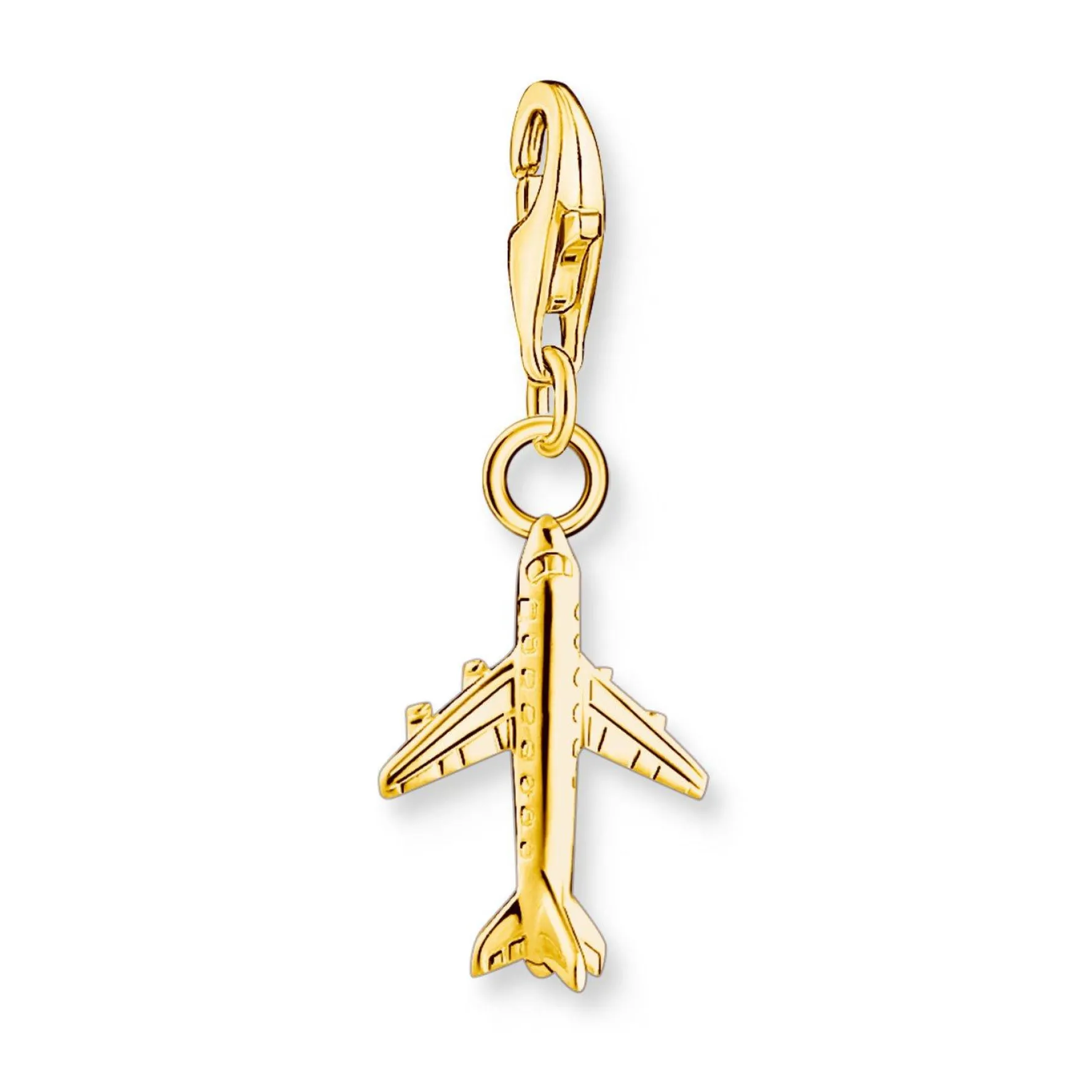 Thomas Sabo 18ct Gold Plated Aeroplane Charm