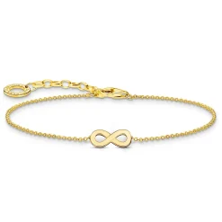Thomas Sabo 18ct Yellow Gold Plated Infinity Bracelet