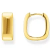 Thomas Sabo 18ct Yellow Gold Plated Hoop Earrings