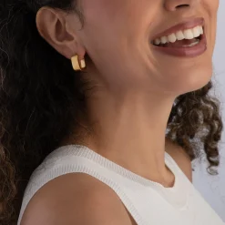 Thomas Sabo 18ct Yellow Gold Plated Hoop Earrings