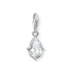Thomas Sabo Generation Charm Club Silver Cubic Zirconia Droplet Charm
