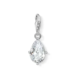 Thomas Sabo Generation Charm Club Silver Cubic Zirconia Droplet Charm