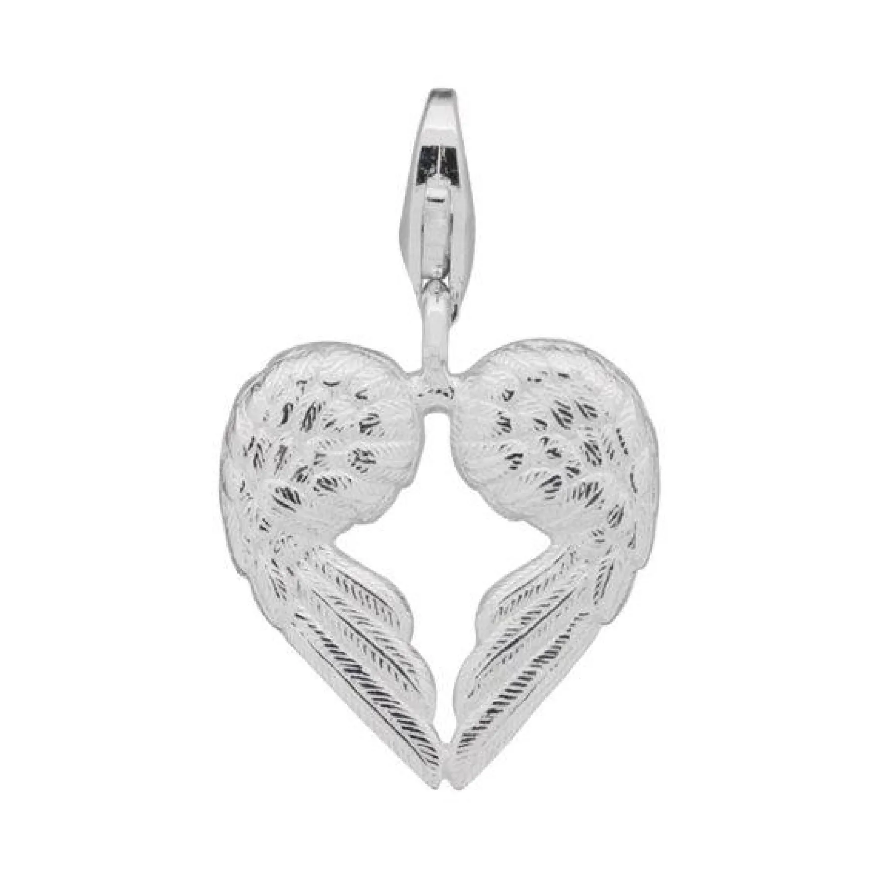 Thomas Sabo Generation Charm Club Silver Heart Shaped Angel Wings Charm