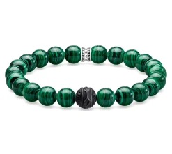 Thomas Sabo Green Obsidian Bead Bracelet
