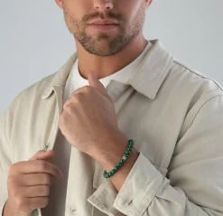 Thomas Sabo Green Obsidian Bead Bracelet