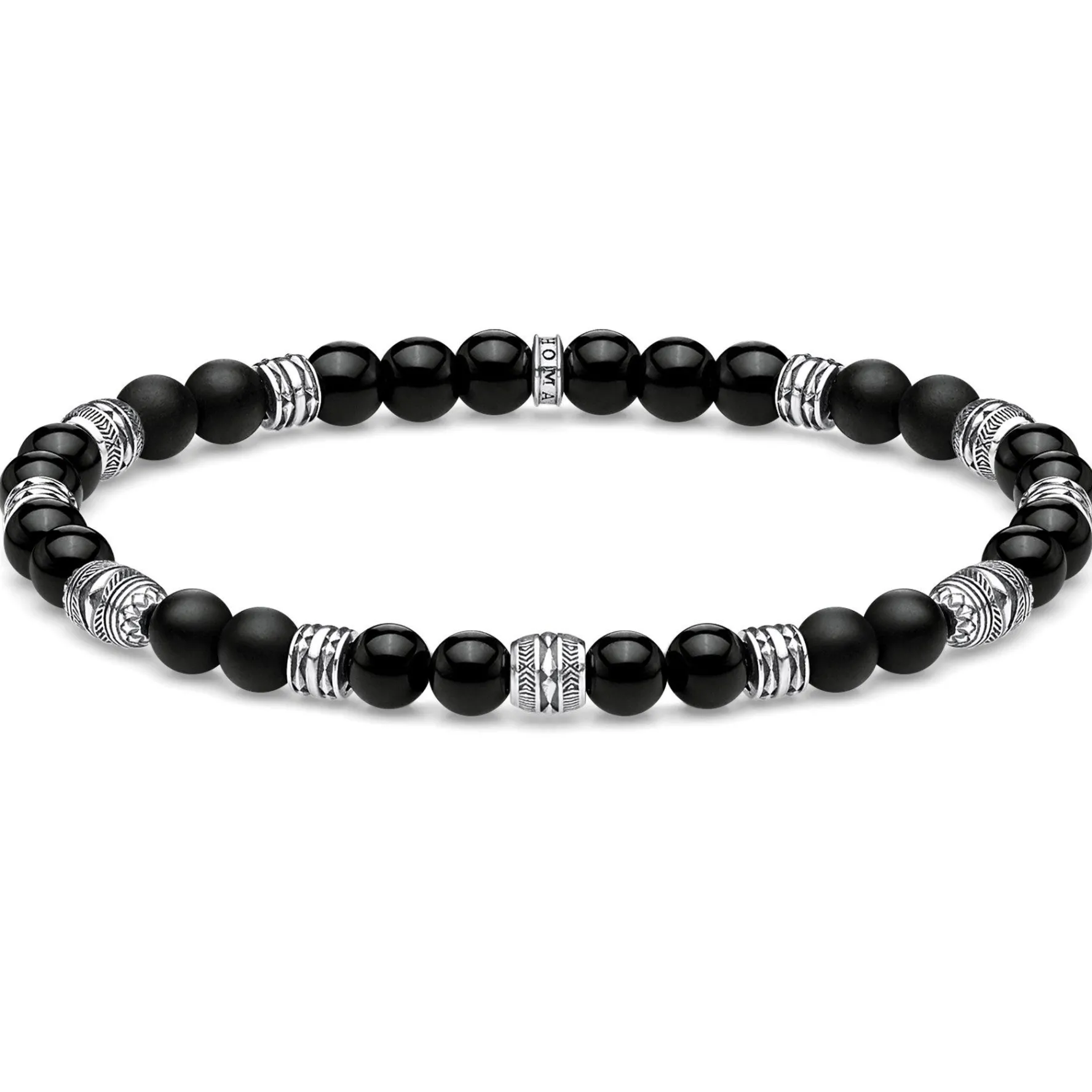 Thomas Sabo Obsidian Lucky Charm Bracelet