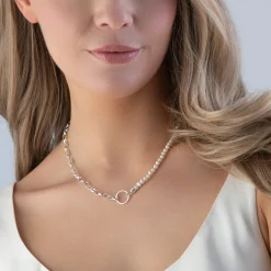 Thomas Sabo Pearl and Chain Charm Necklace