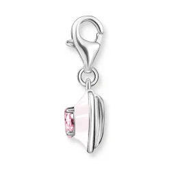 Thomas Sabo Pink Cubic Zirconia Heart Shaped Charm