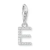 Thomas Sabo Silver Cubic Zirconia Initial E Charm