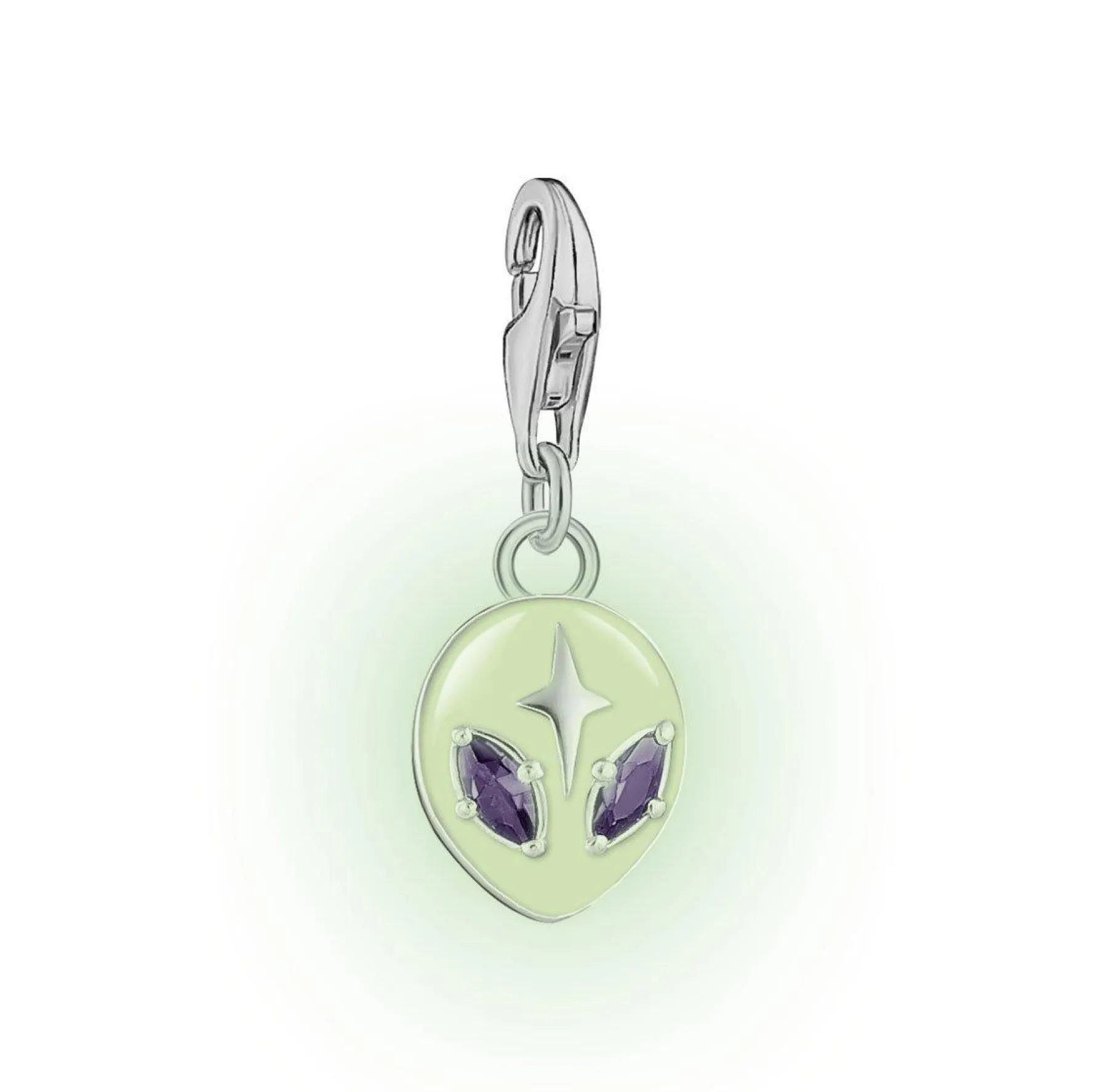 Thomas Sabo Silver Cubic Zirconia Alien Charm