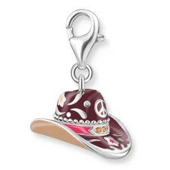 Thomas Sabo Silver Cubic Zirconia Cowboy Hat Charm