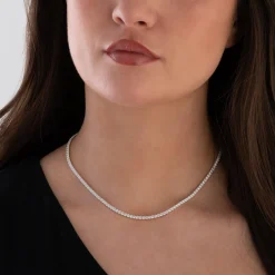 Thomas Sabo Silver Cubic Zirconia Tennis Necklace