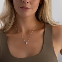 Thomas Sabo Silver Cubic Zirconia Heart Necklace