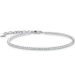 Thomas Sabo Silver Cubic Zirconia Tennis Bracelet