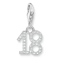 Thomas Sabo Silver Cubic Zirconia 18 Charm
