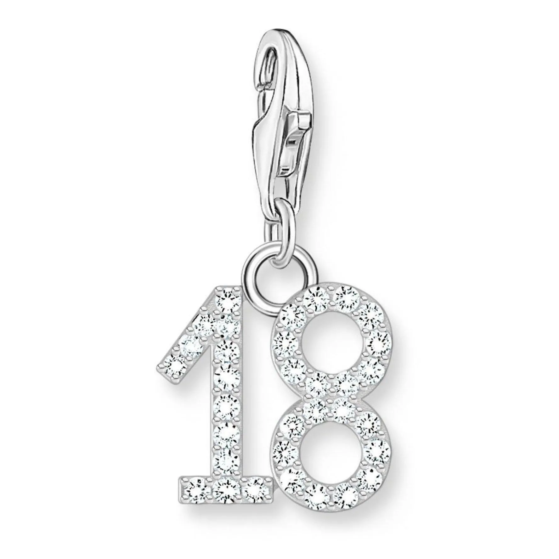 Thomas Sabo Silver Cubic Zirconia 18 Charm