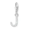 Thomas Sabo Silver Cubic Zirconia Initial J Charm