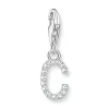 Thomas Sabo Silver Cubic Zirconia Initial C Charm