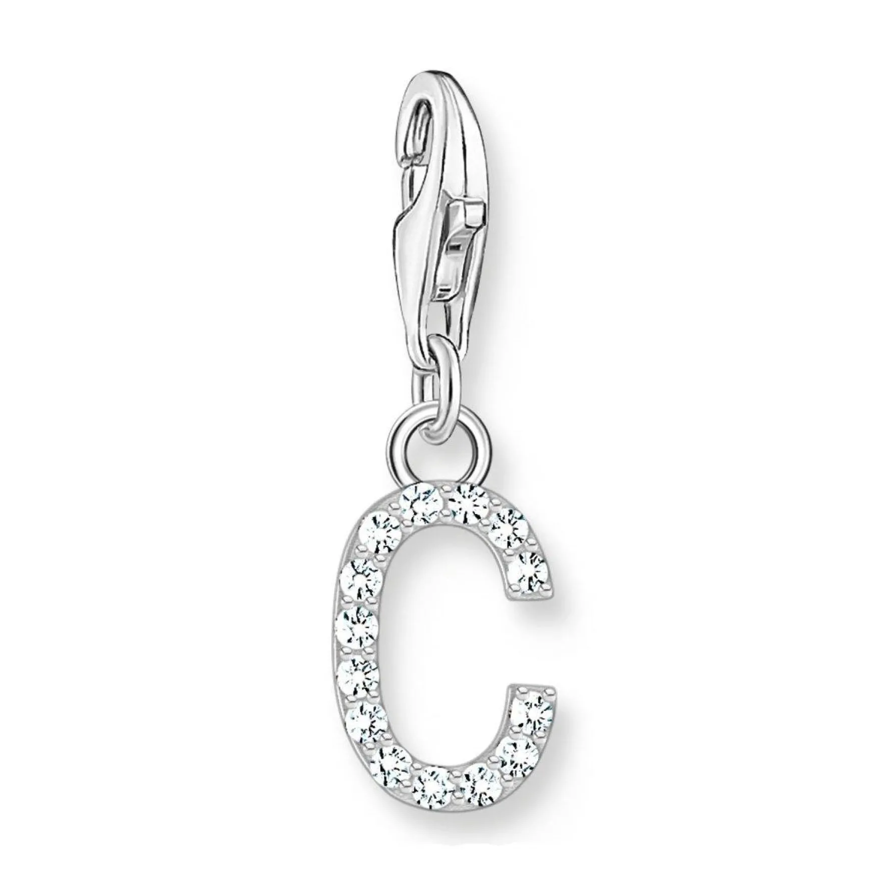 Thomas Sabo Silver Cubic Zirconia Initial C Charm