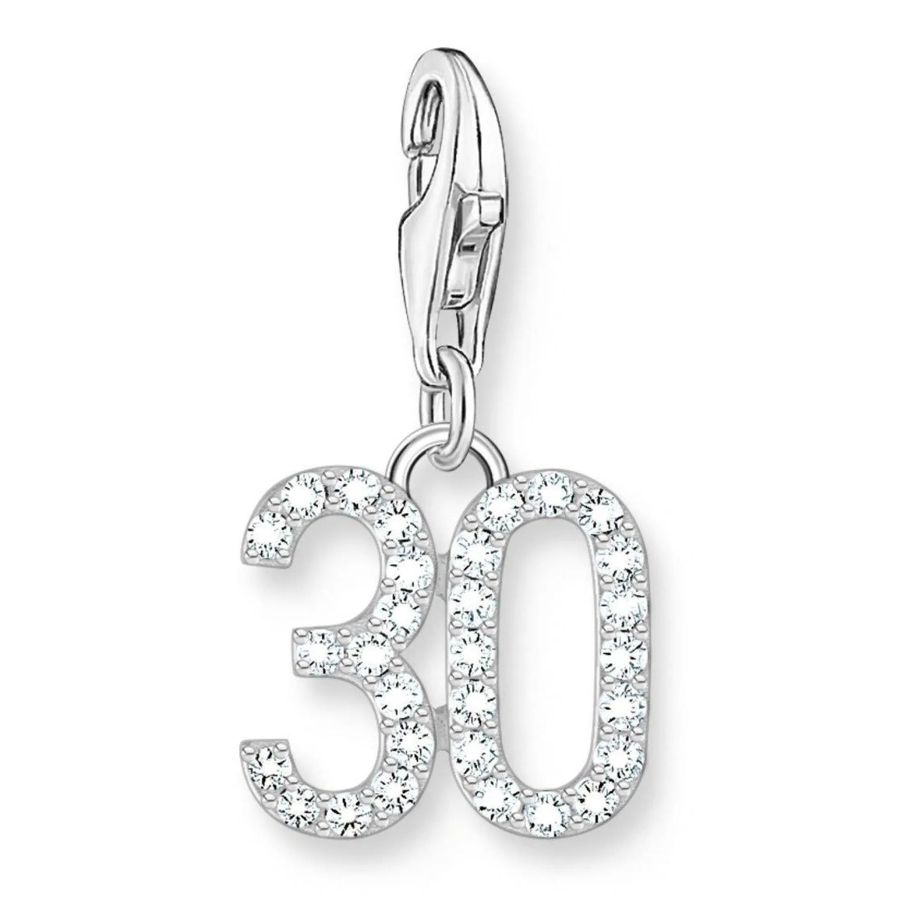 Thomas Sabo Silver Cubic Zirconia 30 Charm