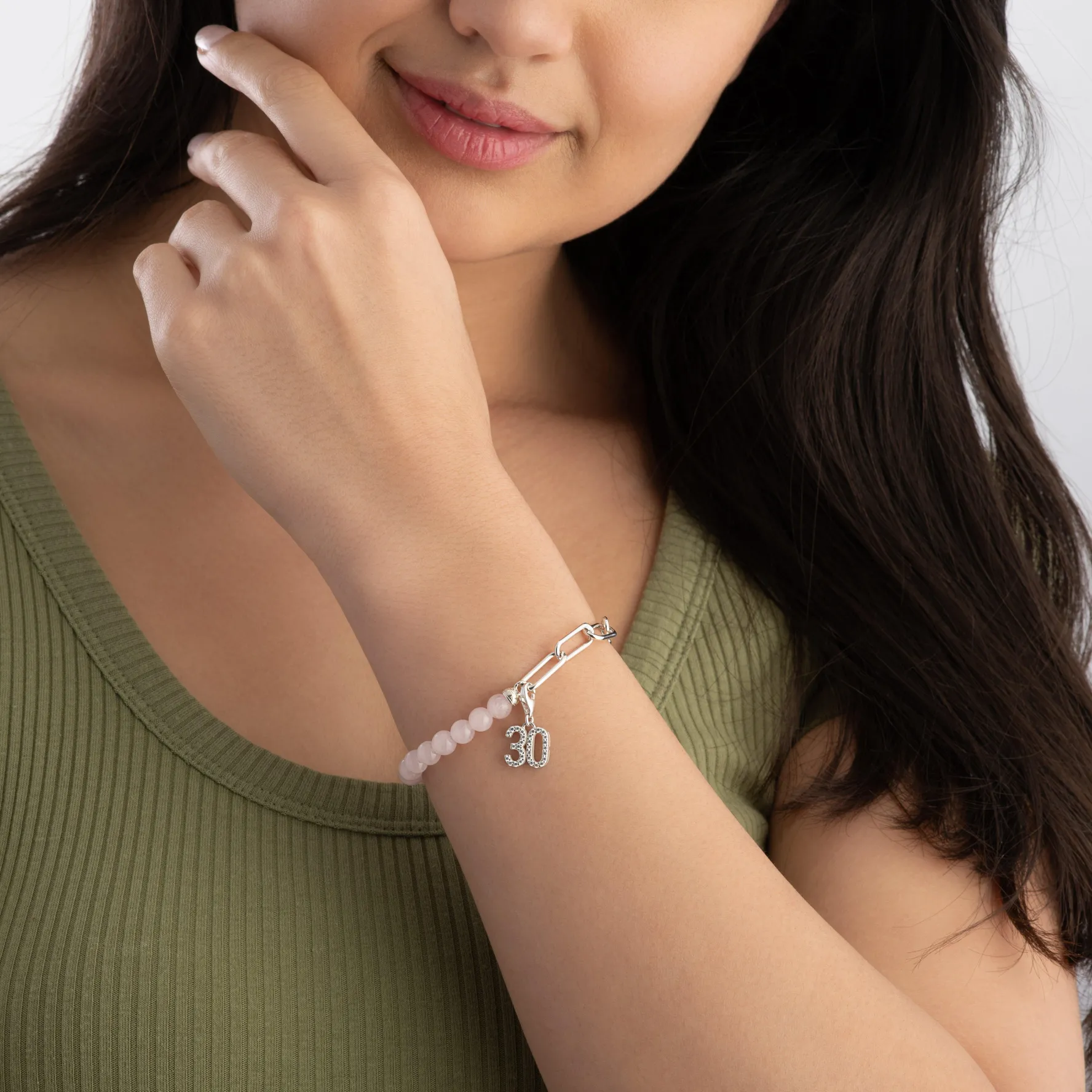 Thomas Sabo Silver Cubic Zirconia 30 Charm