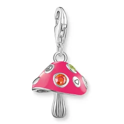 Thomas Sabo Silver Cubic Zirconia Mushroom Charm