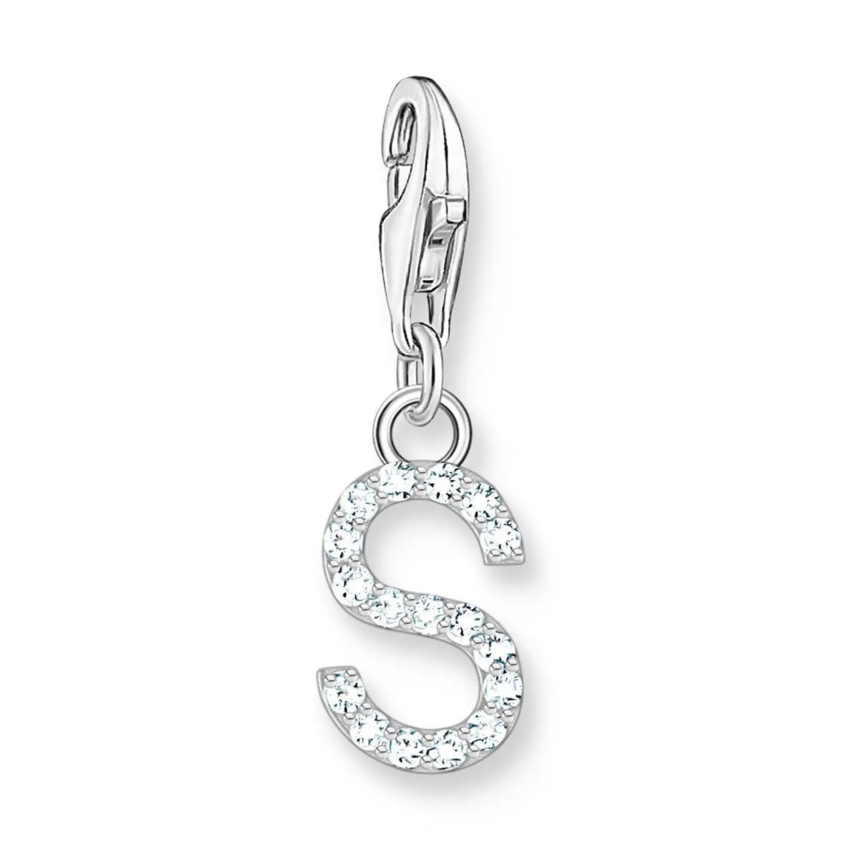 Thomas Sabo Silver Cubic Zirconia Initial S Charm