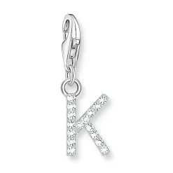 Thomas Sabo Silver Cubic Zirconia Initial K Charm