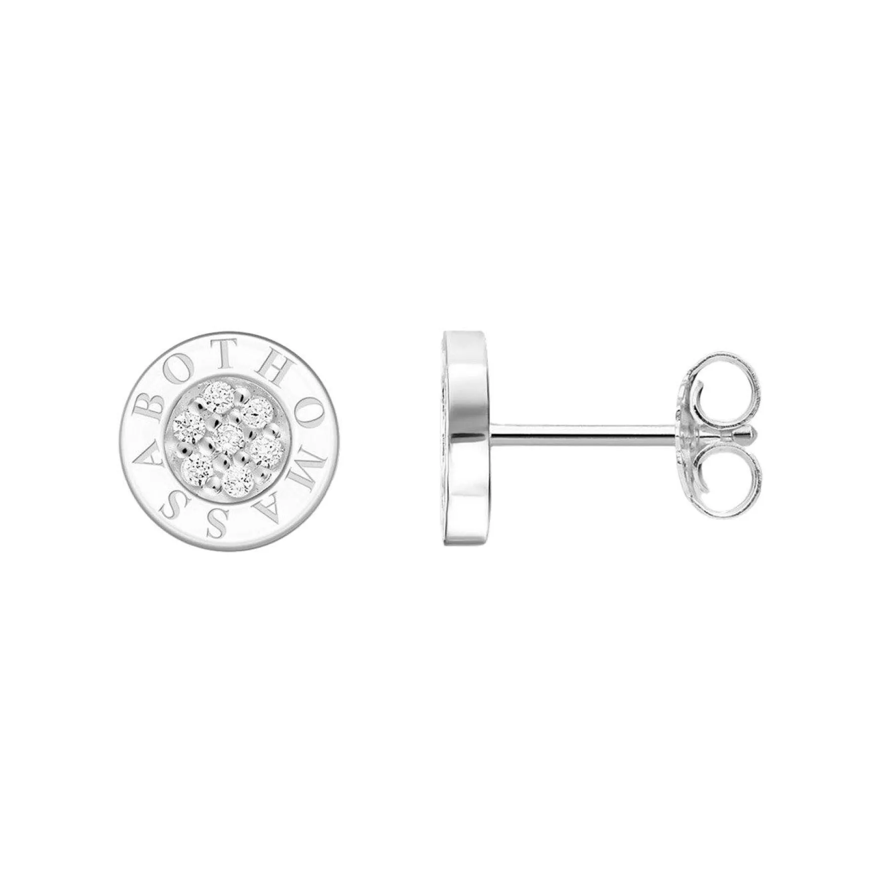 Thomas Sabo Silver Cubic Zirconia Pavé Stud Earrings