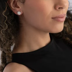 Thomas Sabo Silver Cubic Zirconia Pavé Stud Earrings