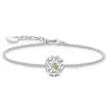Thomas Sabo Silver Cubic Zirconia Flower Bracelet