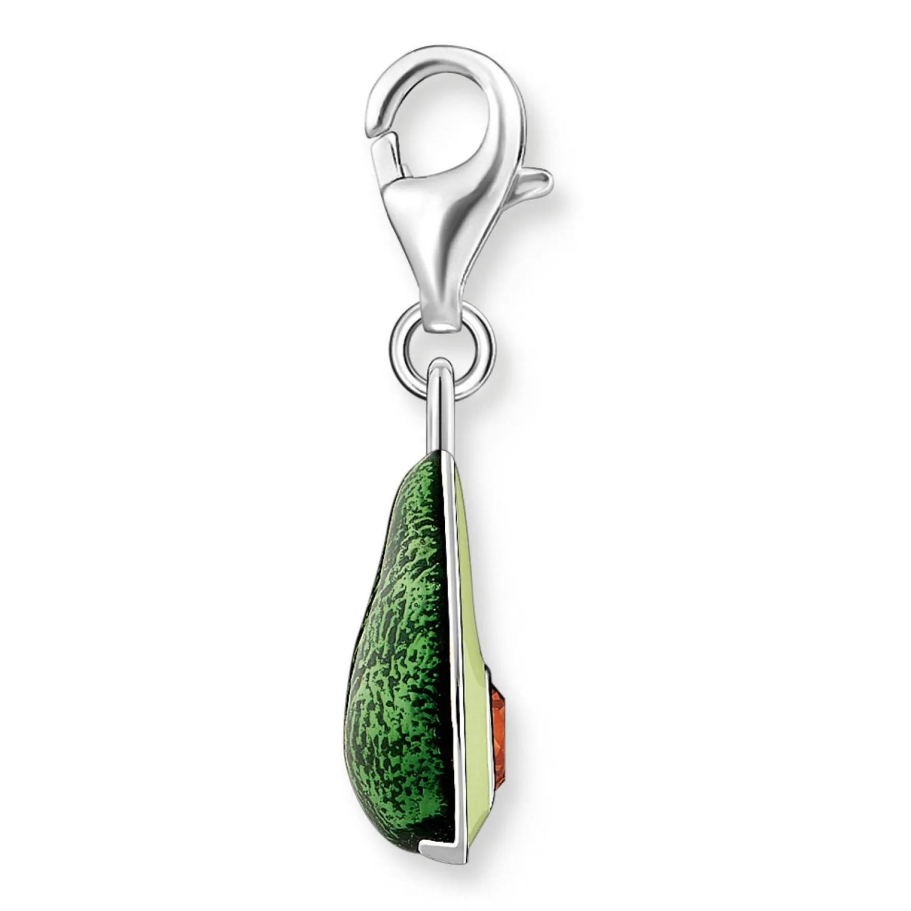 Thomas Sabo Silver Cubic Zirconia Avocado Charm