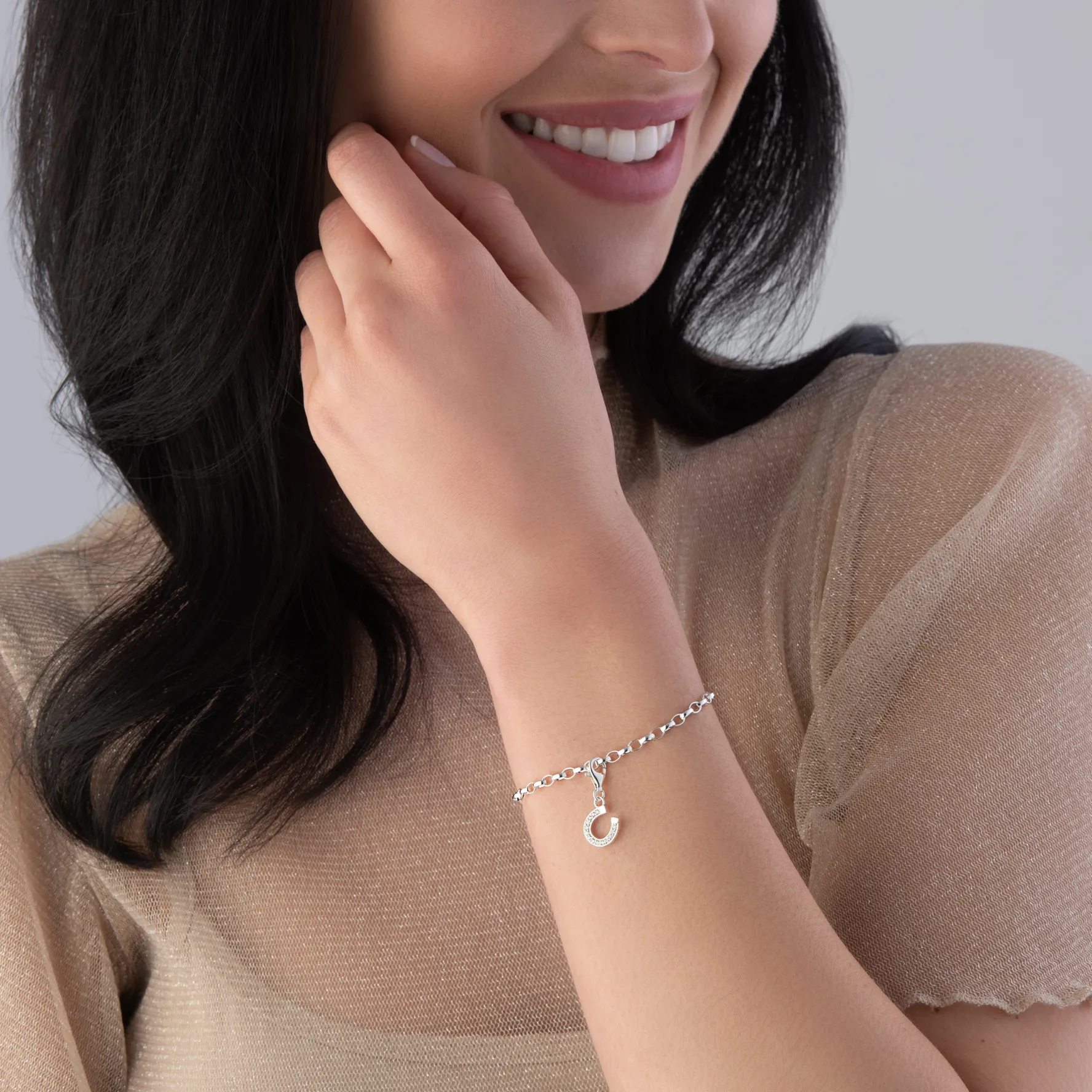 Thomas Sabo Silver Horseshoe Charm