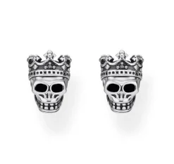 Thomas Sabo Silver Skull King Earrings