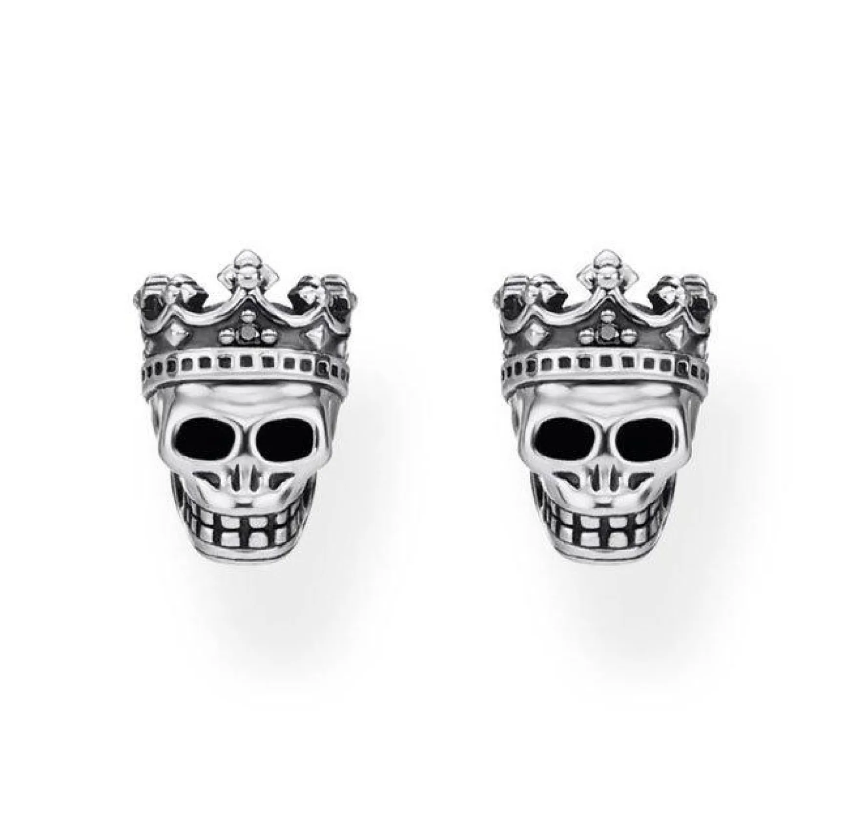 Thomas Sabo Silver Skull King Earrings