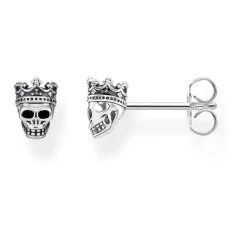 Thomas Sabo Silver Skull King Earrings