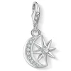 Thomas Sabo Silver Star and Moon Charm