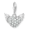 Thomas Sabo Silver Winged Heart Charm