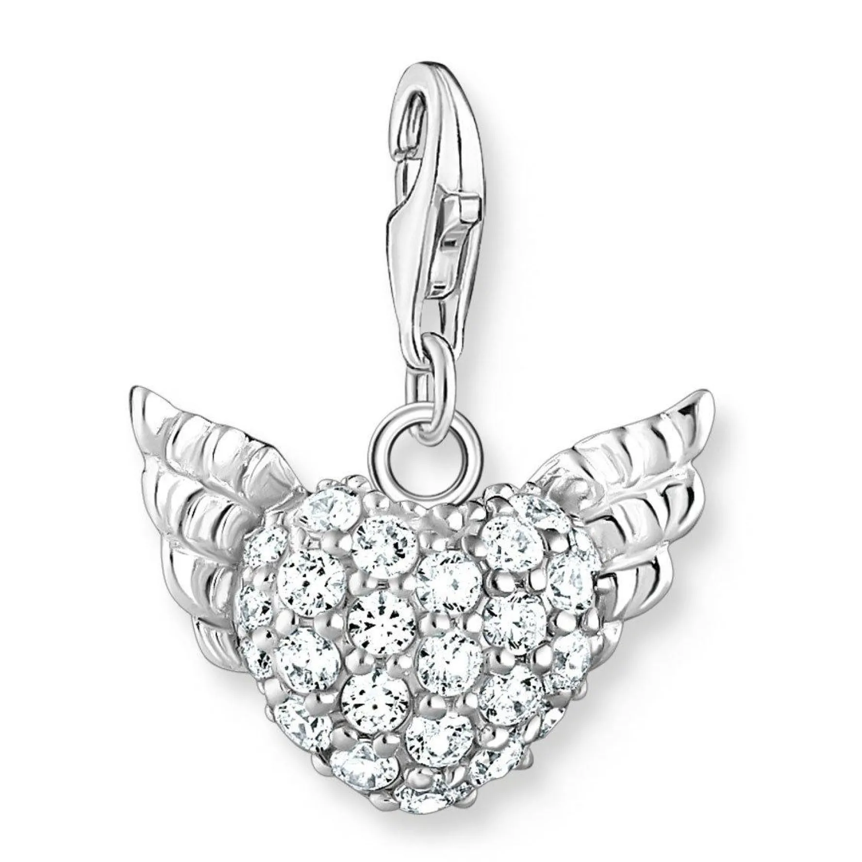 Thomas Sabo Silver Winged Heart Charm