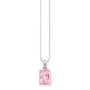 Thomas Sabo Solitaire Pink Cubic Zirconia Necklace