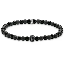 Thomas Sabo Talisman Black Cubic Zirconia Obsidian Bracelet