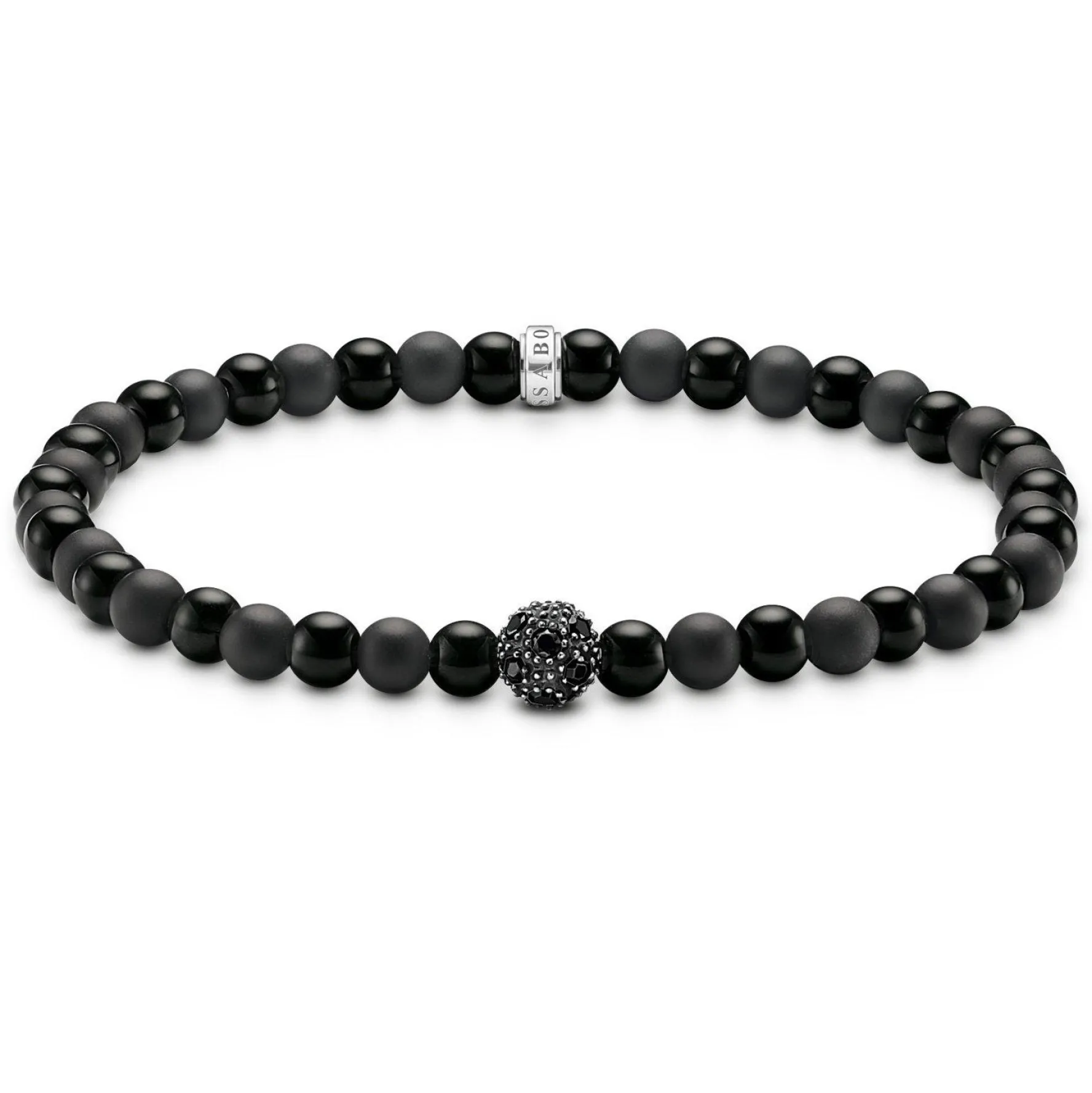 Thomas Sabo Talisman Black Cubic Zirconia Obsidian Bracelet
