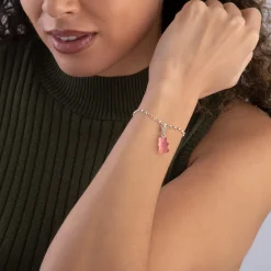 Thomas Sabo X HARIBO Silver Pink Goldbears Charm