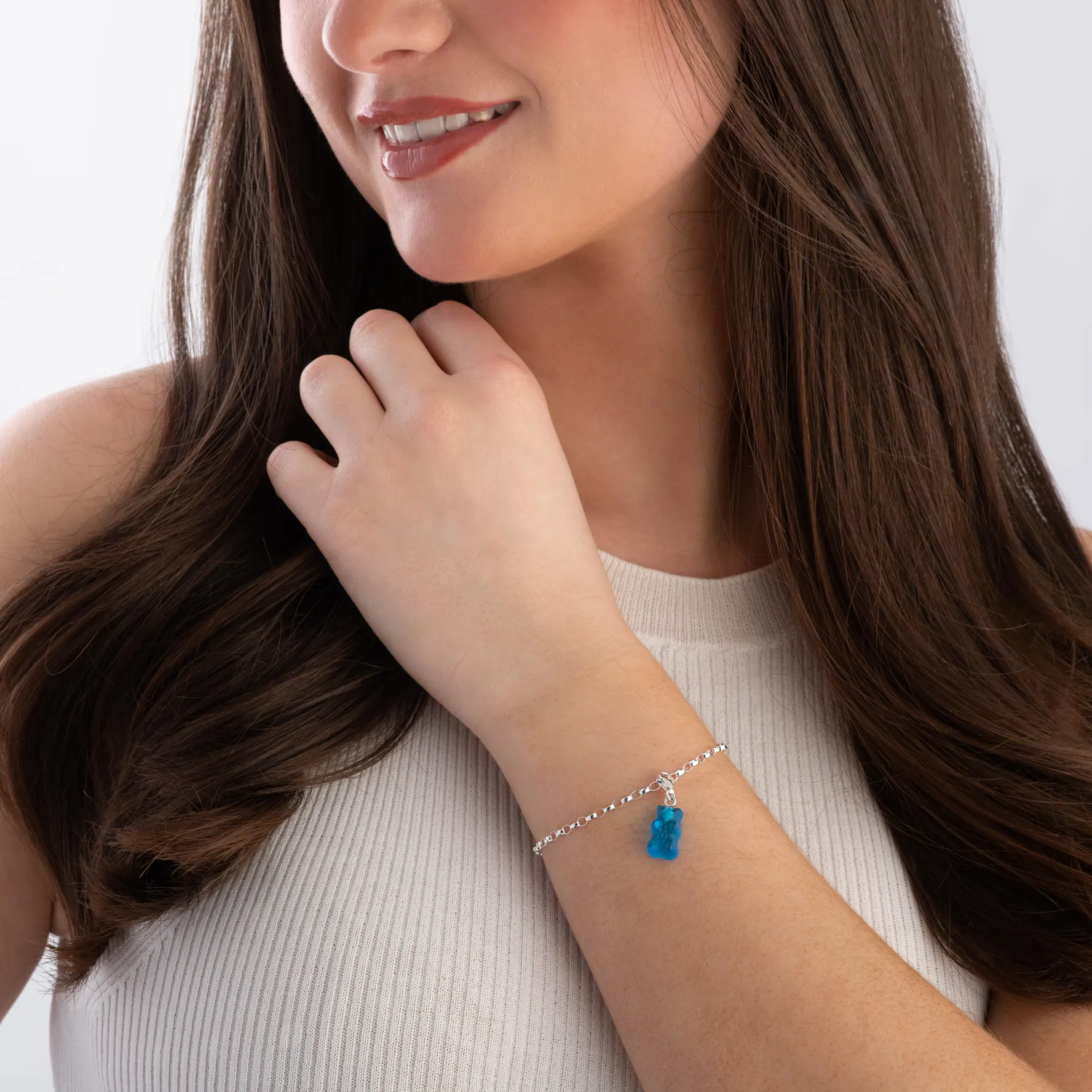 Thomas Sabo X HARIBO Silver Blue Goldbears Charm