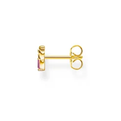 Thomas Sabo Yellow Gold Plated Palm Tree Single Stud Earring