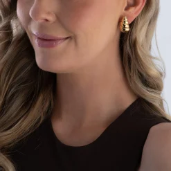 Thomas Sabo Yellow Gold Plated Twist Stud Earrings