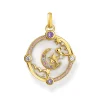 Thomas Sabo Yellow Gold Plated Moon Charm